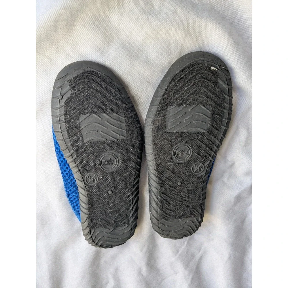 Wonder Nation Toddler Boy's Blue And Black Water Shoes Size‎ 9/10